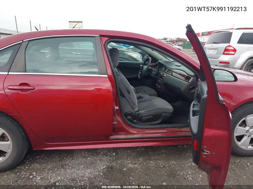 2009 Chevrolet Impala Lt VIN: 2G1WT57K991192213 Lot: 45194806