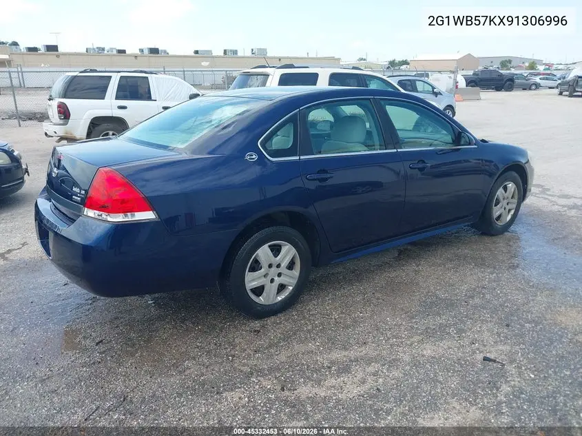 2009 Chevrolet Impala Ls VIN: 2G1WB57KX91306996 Lot: 45332453