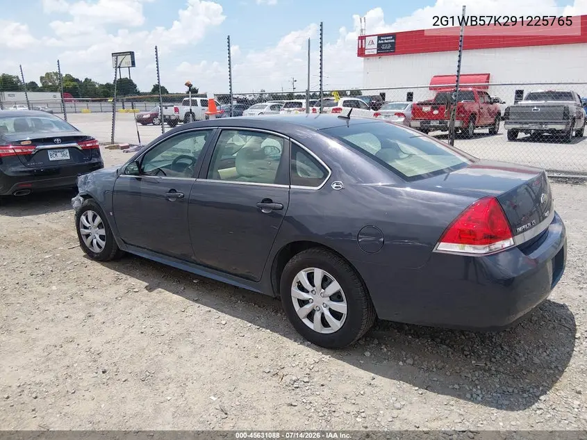 2009 Chevrolet Impala Ls VIN: 2G1WB57K291225765 Lot: 45631088
