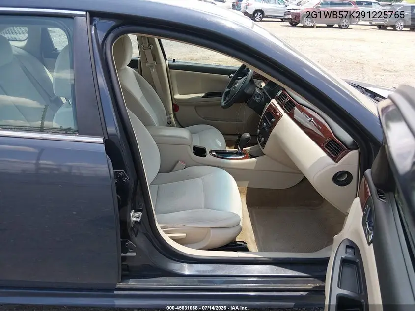 2009 Chevrolet Impala Ls VIN: 2G1WB57K291225765 Lot: 45631088
