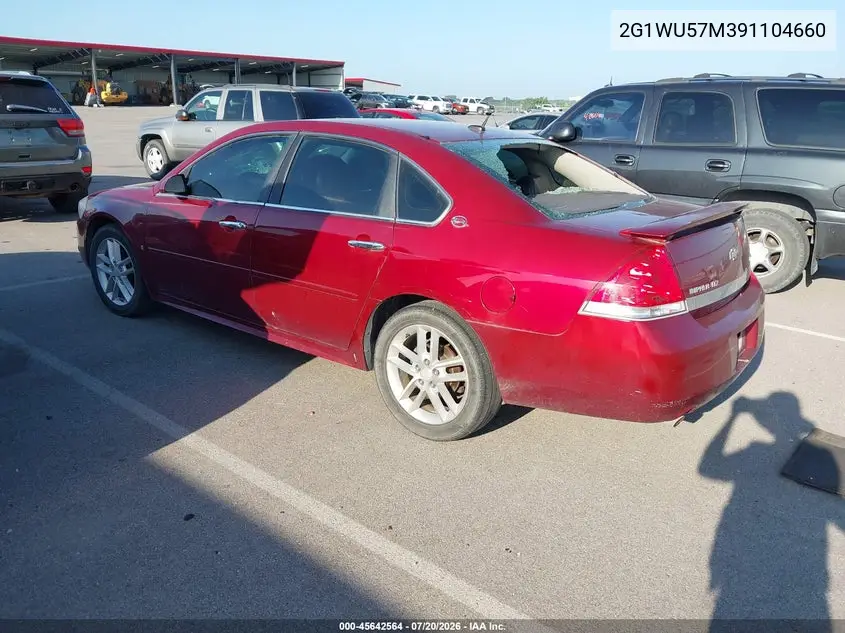 2009 Chevrolet Impala Ltz VIN: 2G1WU57M391104660 Lot: 45642564