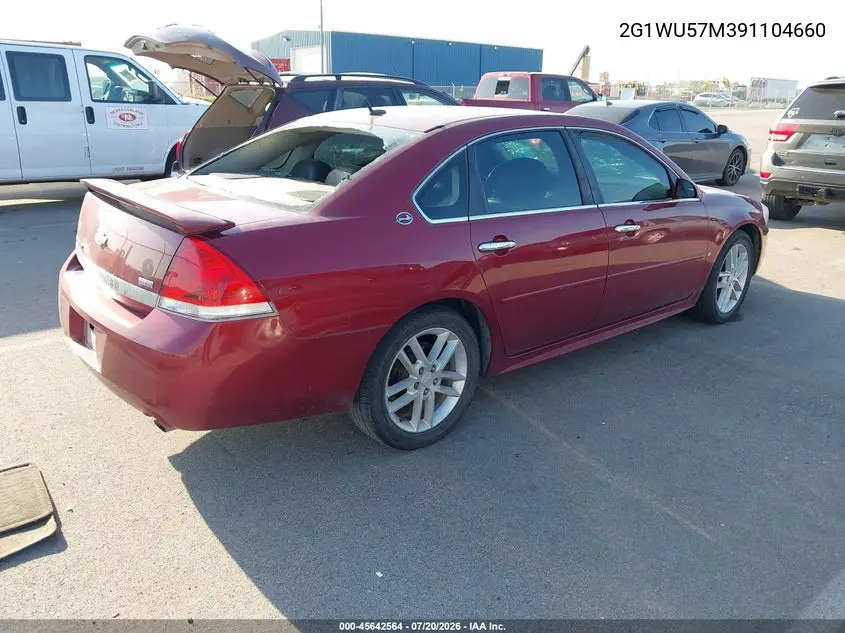 2009 Chevrolet Impala Ltz VIN: 2G1WU57M391104660 Lot: 45642564