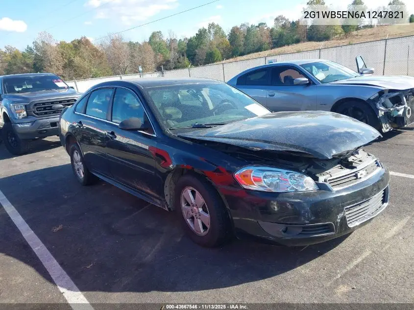 2G1WB5EN6A1247821 2010 Chevrolet Impala Lt