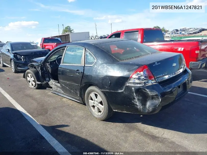 2G1WB5EN6A1247821 2010 Chevrolet Impala Lt