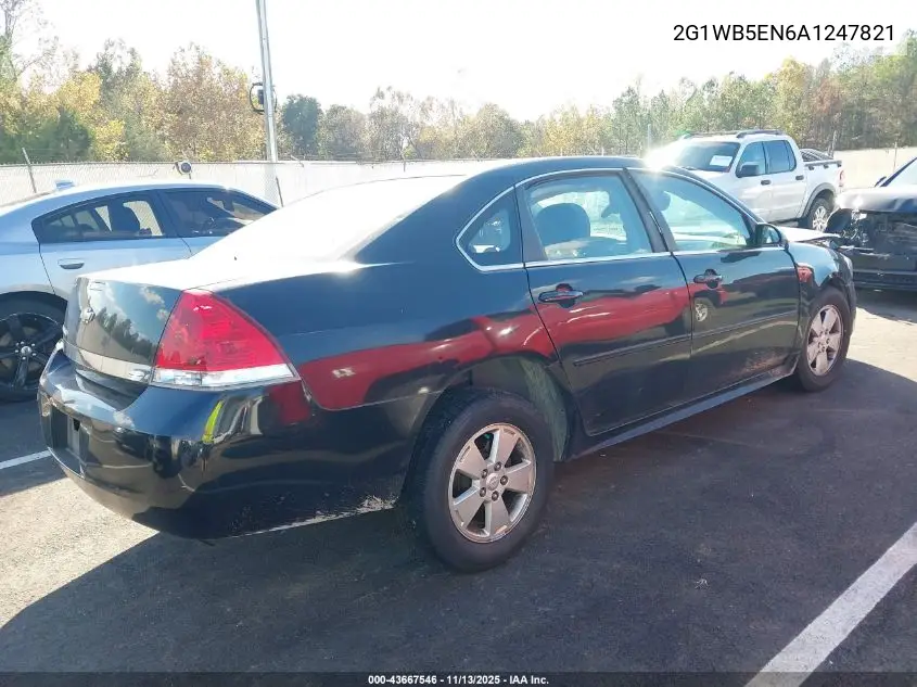 2G1WB5EN6A1247821 2010 Chevrolet Impala Lt