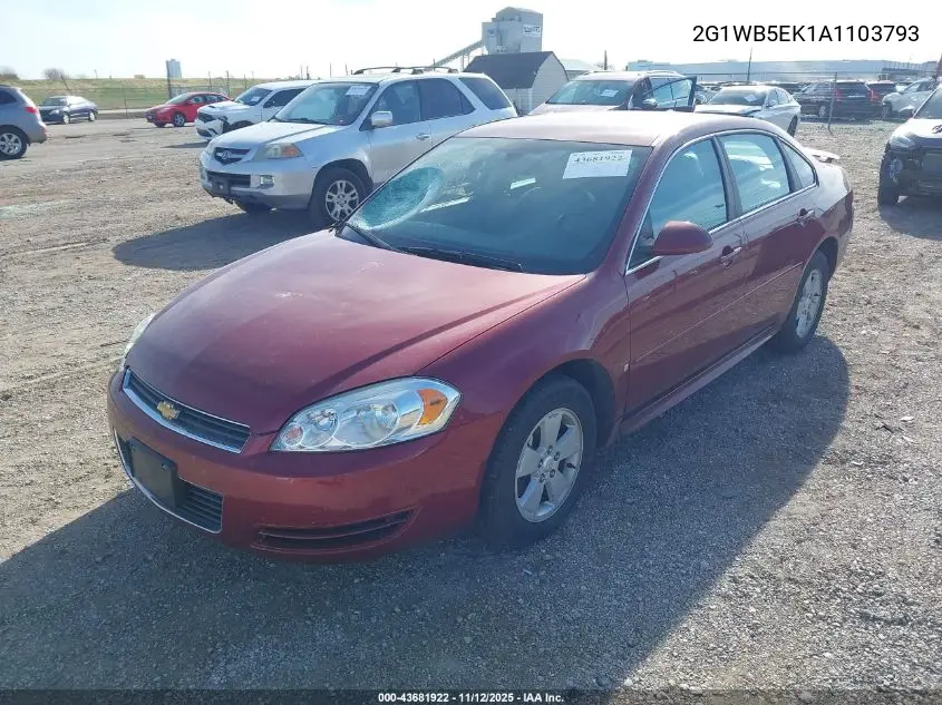 2G1WB5EK1A1103793 2010 Chevrolet Impala Lt