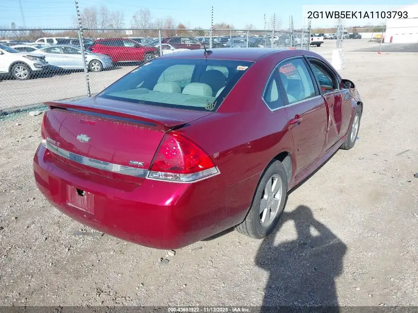 2G1WB5EK1A1103793 2010 Chevrolet Impala Lt