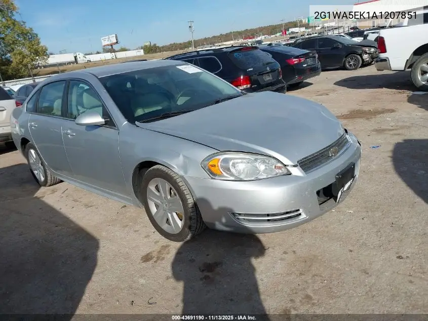 2G1WA5EK1A1207851 2010 Chevrolet Impala Ls