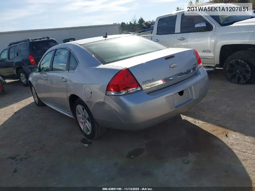 2G1WA5EK1A1207851 2010 Chevrolet Impala Ls