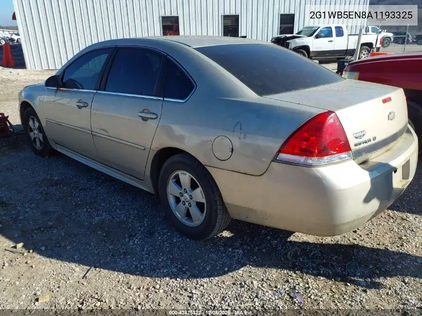 2G1WB5EN8A1193325 2010 Chevrolet Impala Lt