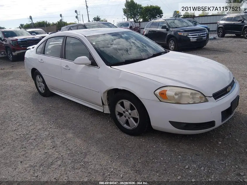 2010 Chevrolet Impala Lt VIN: 2G1WB5EK7A1157521 Lot: 45160347
