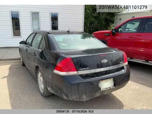 2011 Chevrolet Impala Ls VIN: 2G1WA5EK4B1101279 Lot: 30094138