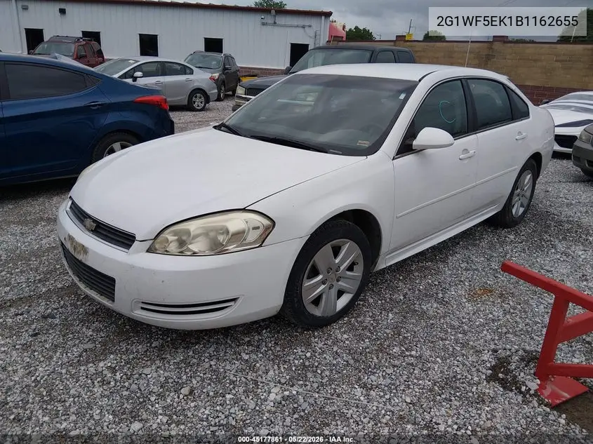 2011 Chevrolet Impala Ls VIN: 2G1WF5EK1B1162655 Lot: 45177861