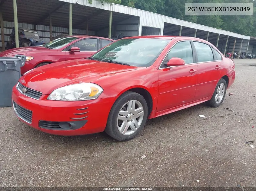 2011 Chevrolet Impala Lt VIN: 2G1WB5EKXB1296849 Lot: 45221647