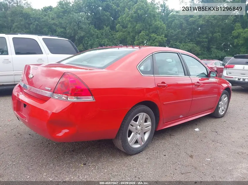 2011 Chevrolet Impala Lt VIN: 2G1WB5EKXB1296849 Lot: 45221647