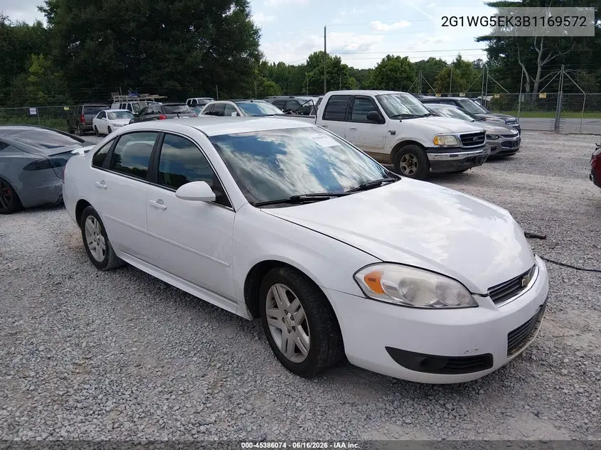 2011 Chevrolet Impala Lt VIN: 2G1WG5EK3B1169572 Lot: 45386074