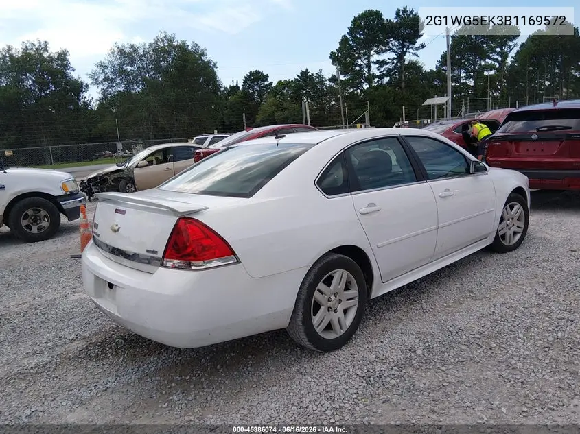 2011 Chevrolet Impala Lt VIN: 2G1WG5EK3B1169572 Lot: 45386074