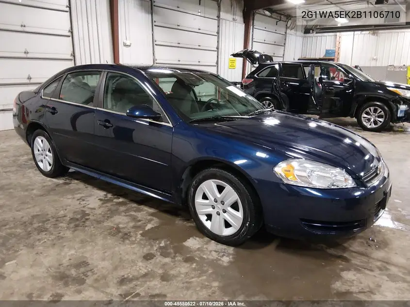 2011 Chevrolet Impala Ls VIN: 2G1WA5EK2B1106710 Lot: 45580522