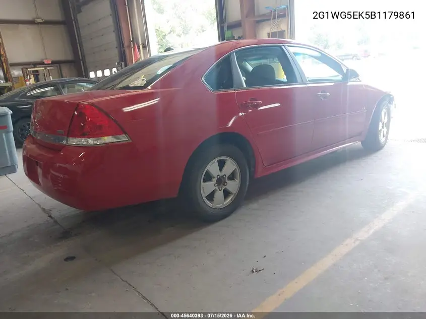 2011 Chevrolet Impala Lt VIN: 2G1WG5EK5B1179861 Lot: 45640393