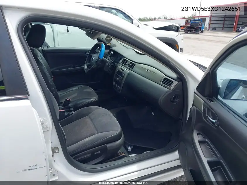 2G1WD5E3XC1242651 2012 Chevrolet Impala Police