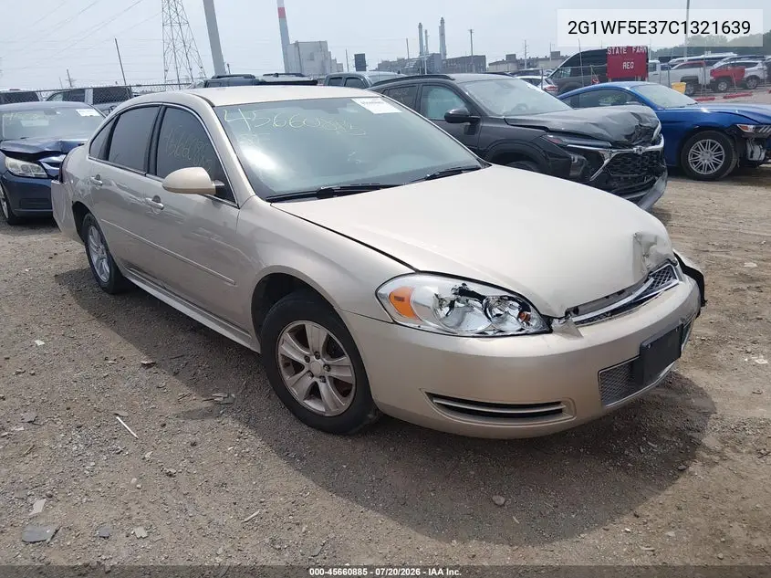 2012 Chevrolet Impala Ls VIN: 2G1WF5E37C1321639 Lot: 45660885