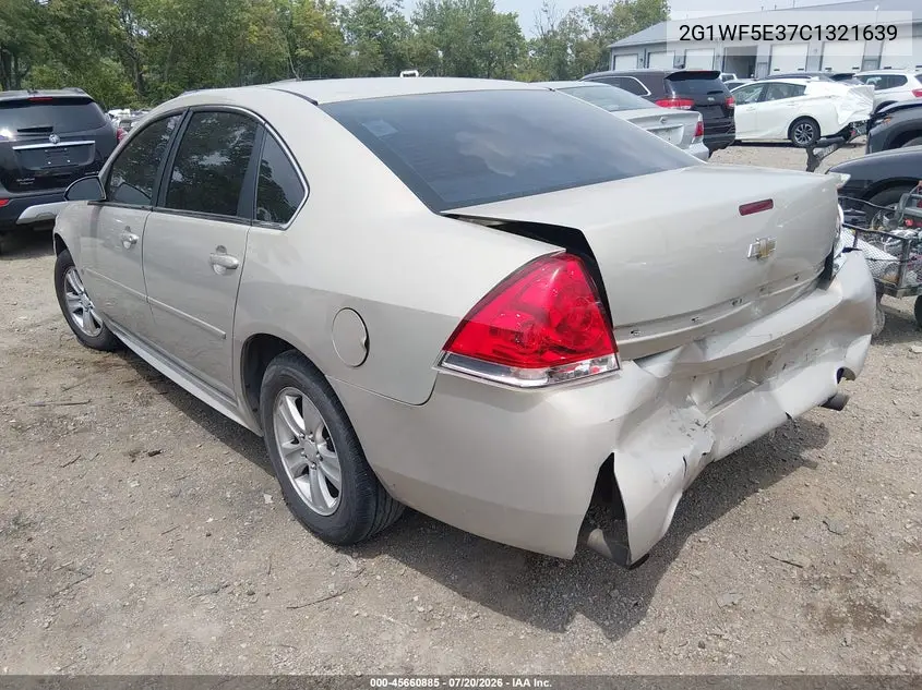 2012 Chevrolet Impala Ls VIN: 2G1WF5E37C1321639 Lot: 45660885
