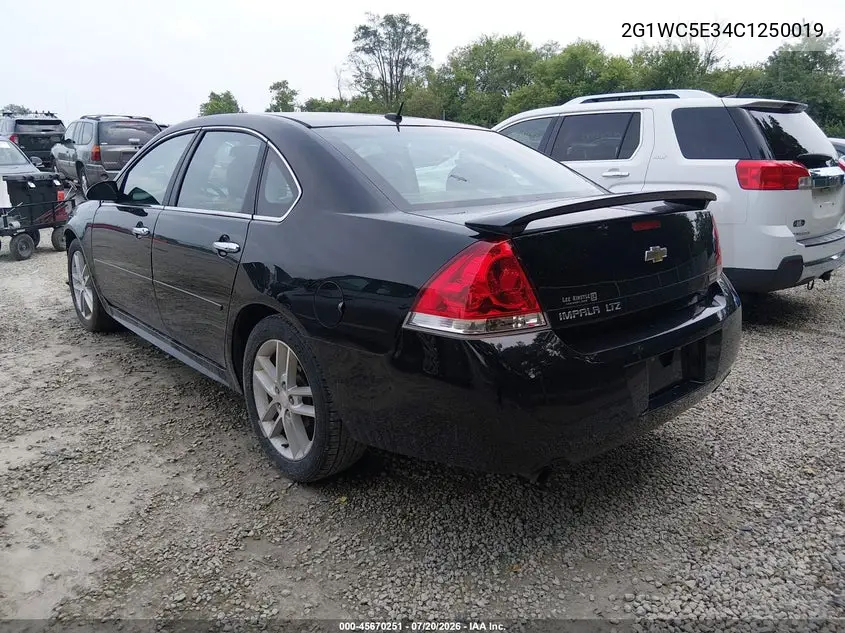 2012 Chevrolet Impala Ltz VIN: 2G1WC5E34C1250019 Lot: 45670251