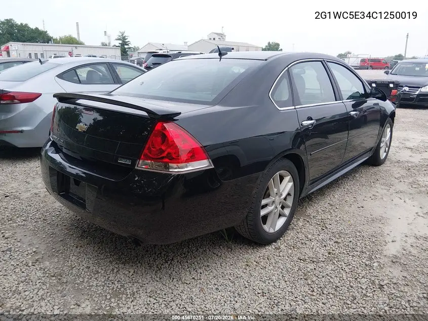 2012 Chevrolet Impala Ltz VIN: 2G1WC5E34C1250019 Lot: 45670251
