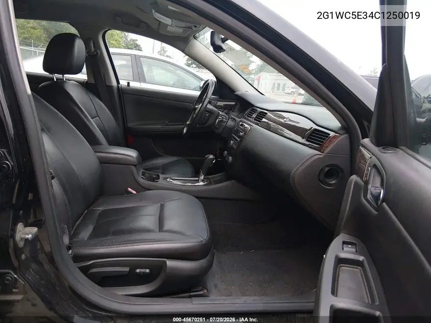 2012 Chevrolet Impala Ltz VIN: 2G1WC5E34C1250019 Lot: 45670251