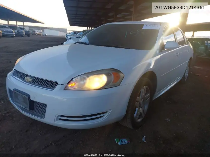 2G1WG5E33D1214361 2013 Chevrolet Impala Lt