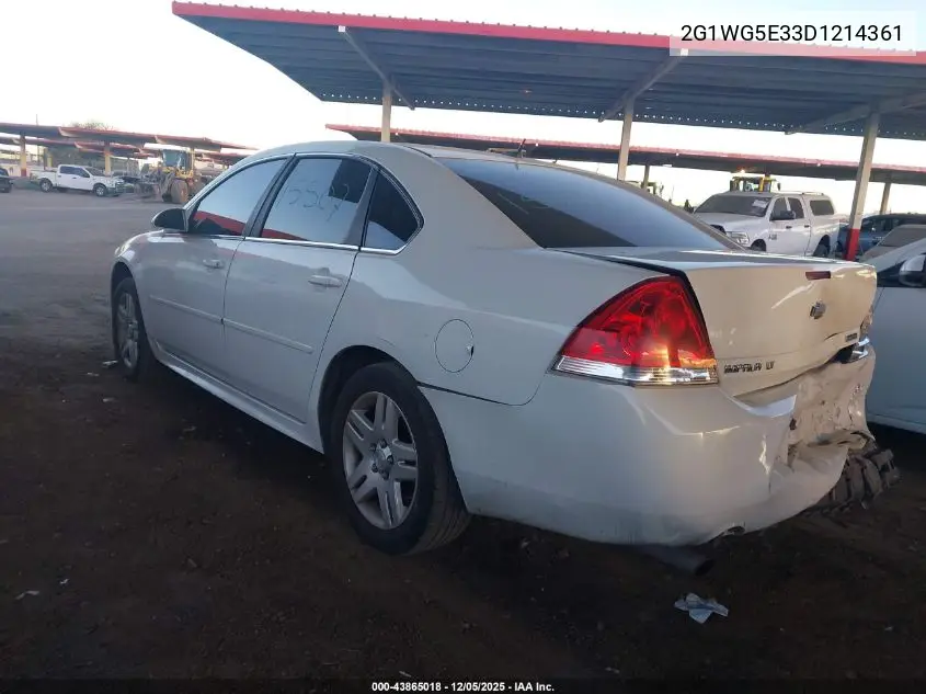 2G1WG5E33D1214361 2013 Chevrolet Impala Lt