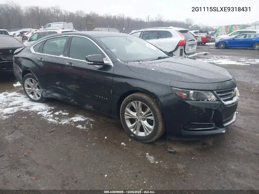 2G1115SLXE9318431 2014 Chevrolet Impala 1Lt