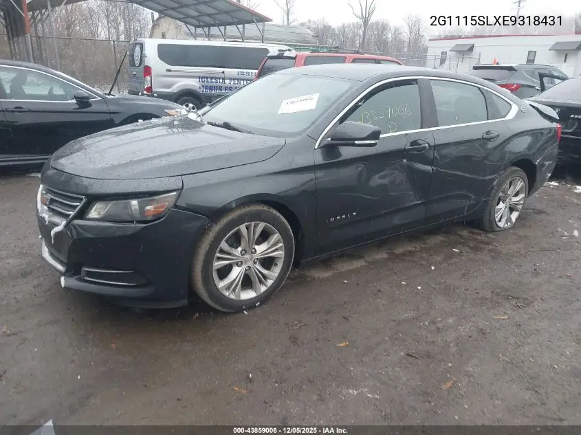 2G1115SLXE9318431 2014 Chevrolet Impala 1Lt