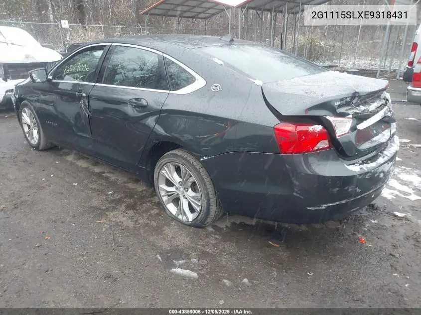 2G1115SLXE9318431 2014 Chevrolet Impala 1Lt