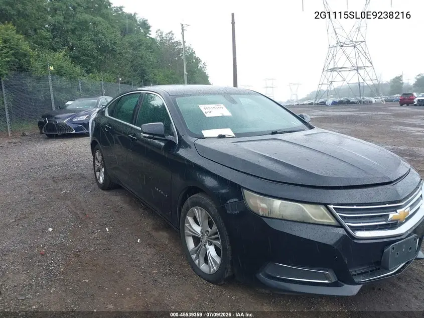 2014 Chevrolet Impala 1Lt VIN: 2G1115SL0E9238216 Lot: 45539359