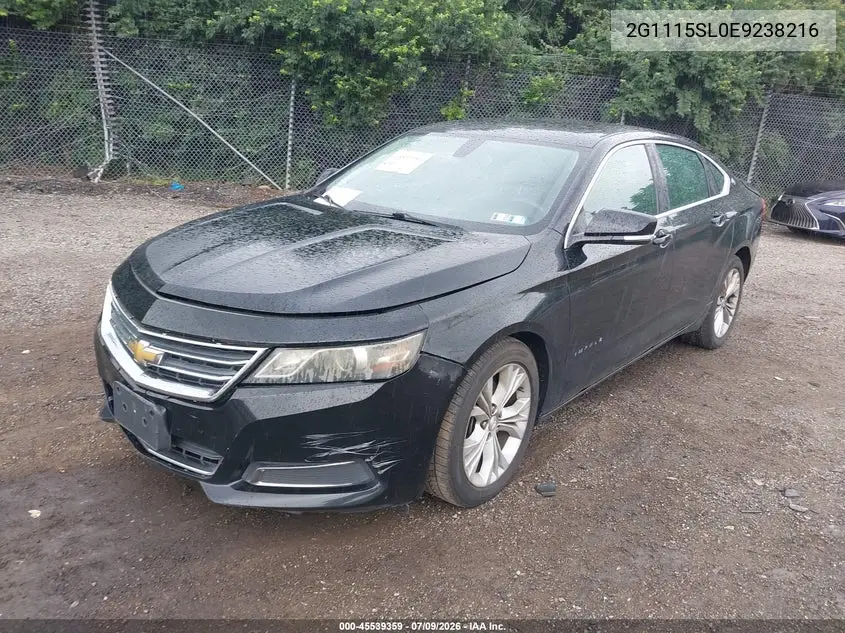 2014 Chevrolet Impala 1Lt VIN: 2G1115SL0E9238216 Lot: 45539359