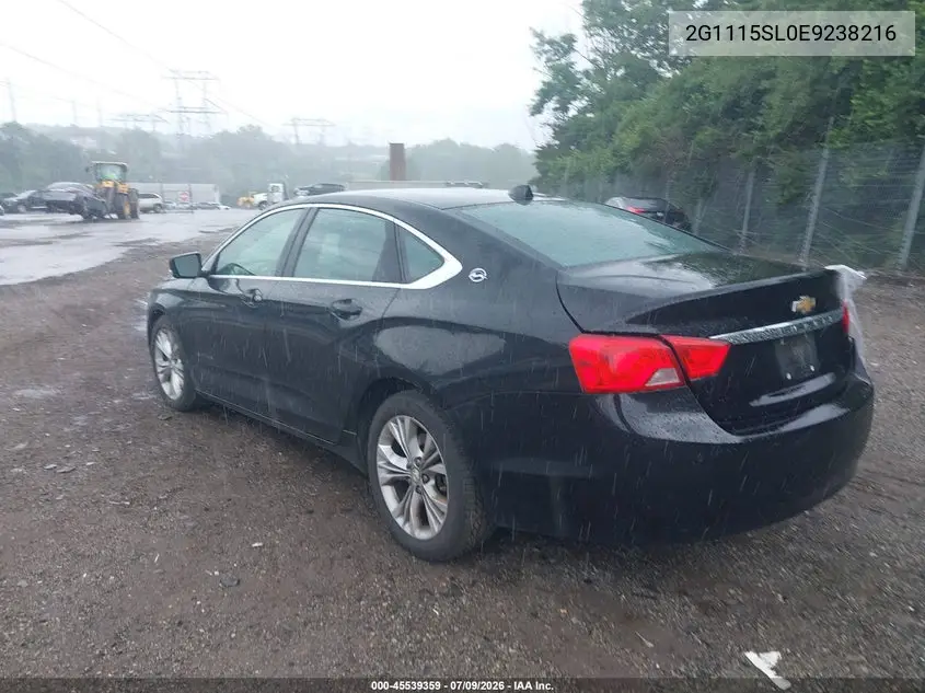 2014 Chevrolet Impala 1Lt VIN: 2G1115SL0E9238216 Lot: 45539359