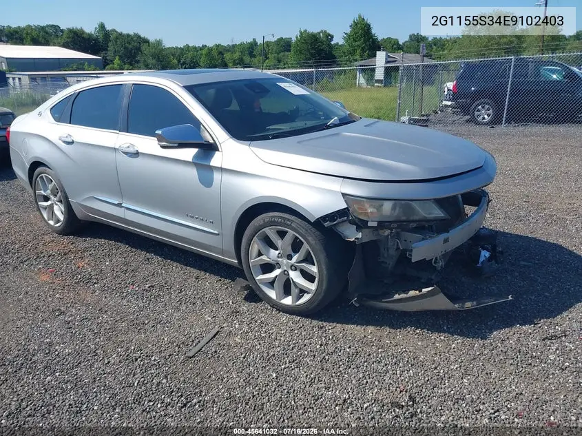2014 Chevrolet Impala 2Lz VIN: 2G1155S34E9102403 Lot: 45641032