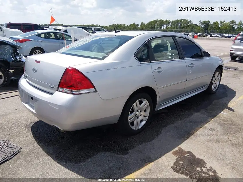 2014 Chevrolet Impala Limited Lt VIN: 2G1WB5E33E1152413 Lot: 45661834