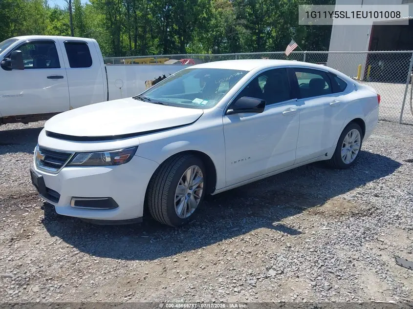 2014 Chevrolet Impala 1Ls VIN: 1G11Y5SL1EU101008 Lot: 45669787