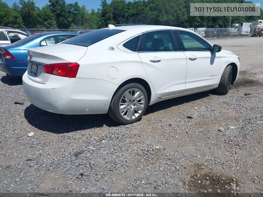 2014 Chevrolet Impala 1Ls VIN: 1G11Y5SL1EU101008 Lot: 45669787