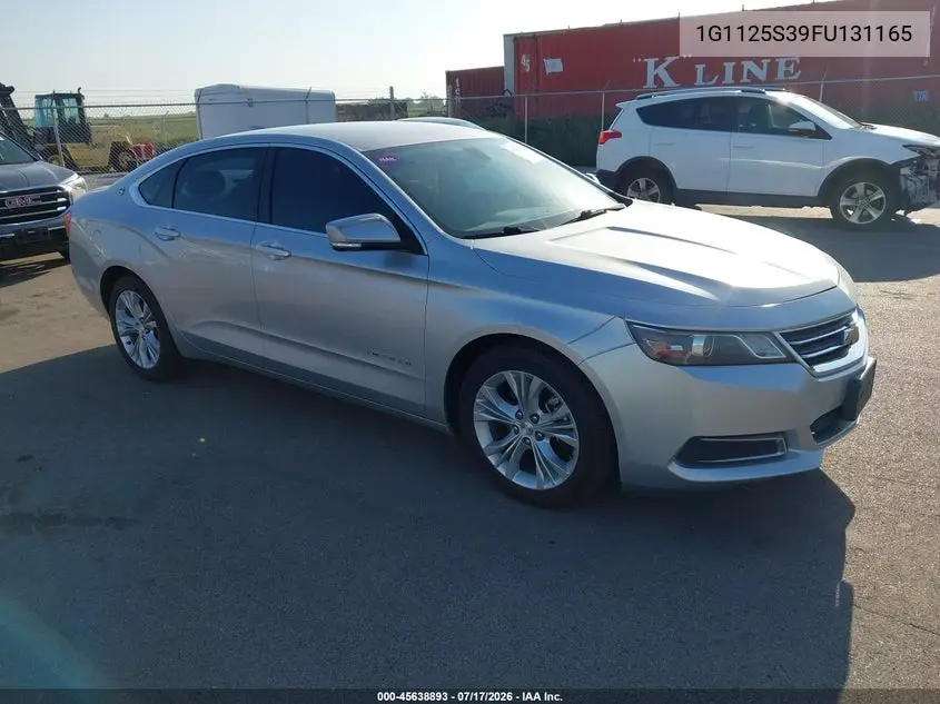 2015 Chevrolet Impala 2Lt VIN: 1G1125S39FU131165 Lot: 45638893