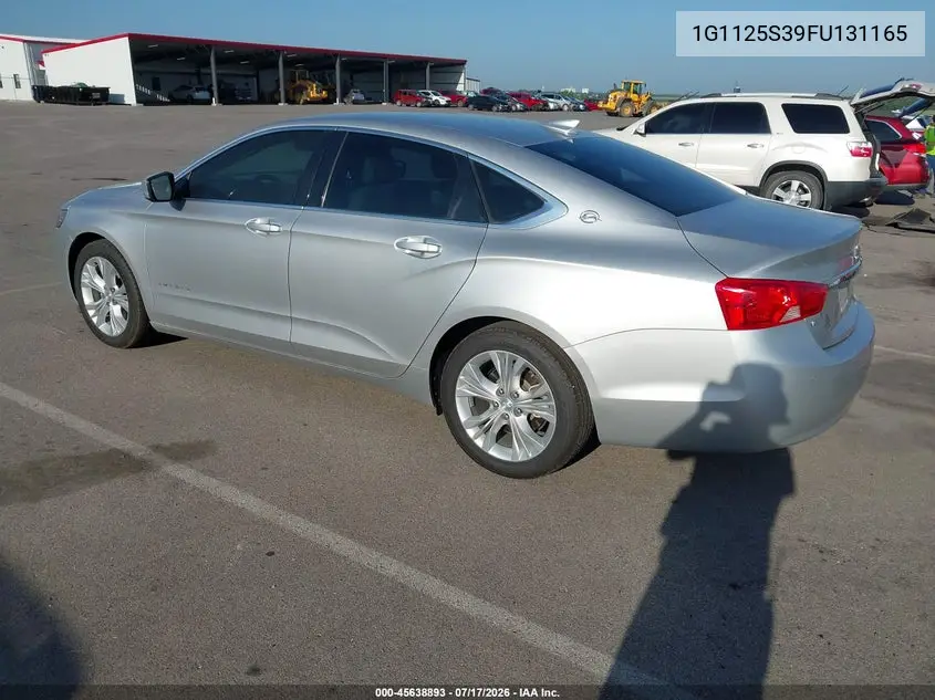 2015 Chevrolet Impala 2Lt VIN: 1G1125S39FU131165 Lot: 45638893