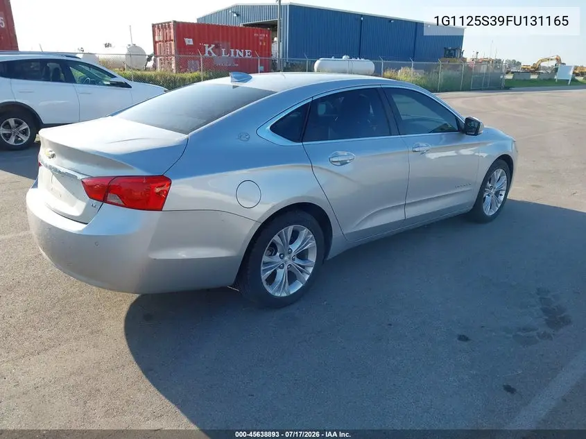 2015 Chevrolet Impala 2Lt VIN: 1G1125S39FU131165 Lot: 45638893