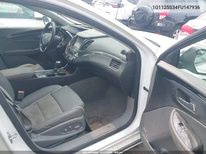2015 Chevrolet Impala 2Lt VIN: 1G1125S34FU147936 Lot: 45650426
