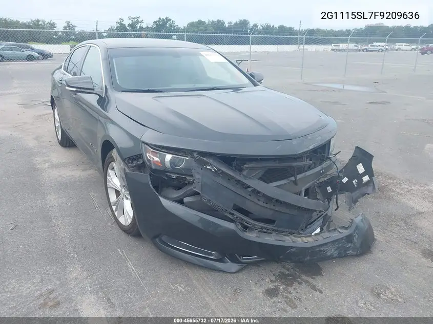 2015 Chevrolet Impala 1Lt VIN: 2G1115SL7F9209636 Lot: 45655732