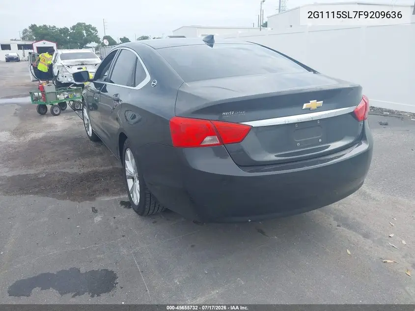 2015 Chevrolet Impala 1Lt VIN: 2G1115SL7F9209636 Lot: 45655732