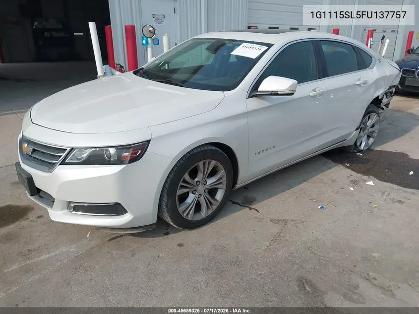 2015 Chevrolet Impala 1Lt VIN: 1G1115SL5FU137757 Lot: 45659325