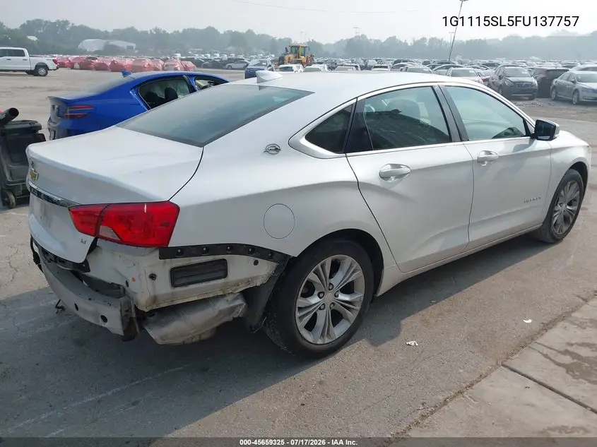 2015 Chevrolet Impala 1Lt VIN: 1G1115SL5FU137757 Lot: 45659325
