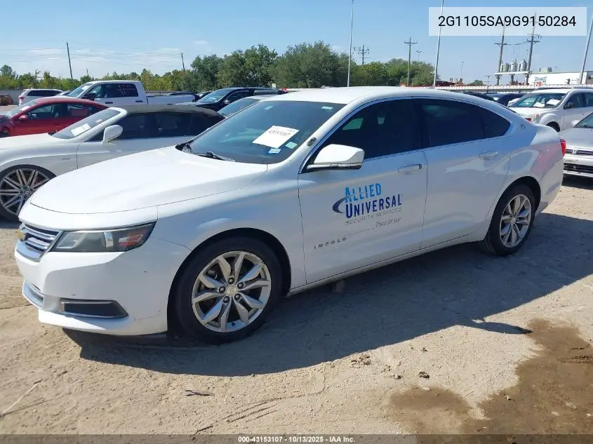 2G1105SA9G9150284 2016 Chevrolet Impala 1Lt